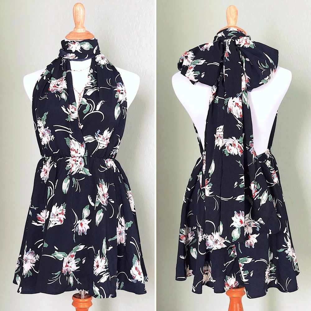 🍭Sweet Deal🍭[ Felicity ] Multi Tie Mini Dress - Picture 6 of 7